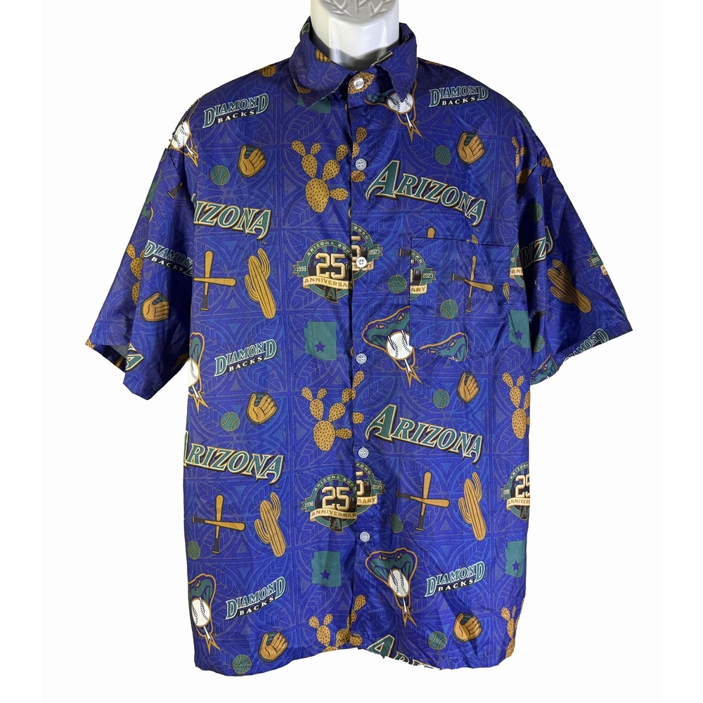 Budweiser‎ Arizona Diamondbacks Shirt Mens Large Purple 25th Anniversary